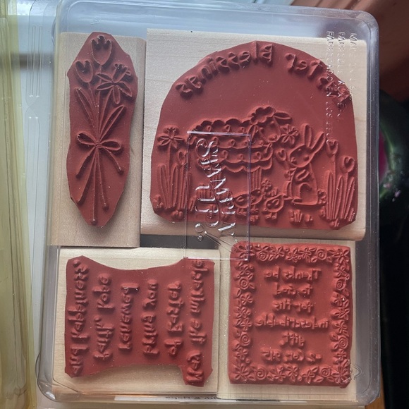 Stampin Up! Lot of 31 rubber stamps and 2 ink pads, 1990s and 2000s - Picture 12 of 12